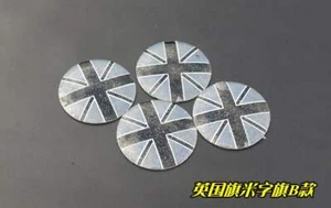 Tapacubos centrales de rueda 4x 55 mm Inglaterra Gran Bretaña emblema insignia pegatina ajuste mini - Imagen 1 de 5