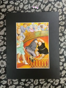 Rare Beryl Cook  Art print , Mounted , Printed 1981 , Rarer Early Artwork - Picture 1 of 4