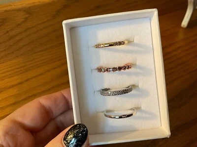 Bomb Party Luxe Bands RBP8122, She's A League Of Her Own, Sz 7 Rhod,Gold,RG - Image 1 of 4