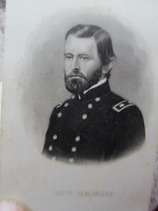 NICE Carte de Visite Photo, Civil War Gen. & President Ulysses Grant, IN UNIFORM - Picture 1 of 2