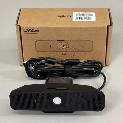LOGITECH Clip-On Webcam FHD Camera 2 Omnidirectional Mics USB 2.0 C925e 1080p - Image 1 of 4