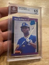 Ken Griffey Jr. Rookie BGS 6.5 Donruss Collector Card Man Cave 8.5 Sub 1989 GIFT