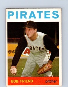 VINTAGE BASEBALL CARD TOPPS 1964 BOB FRIEND PITTSBURGH PIRATES NO7 - Picture 1 of 2