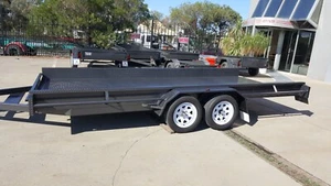 16 x 6.6 FT Car Carrier Trailer with Sides - Picture 1 of 12