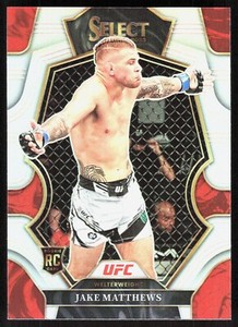2023 Select UFC Silver Prizm #114 Jake Matthews RC
