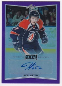 2016 Leaf Metal Jake Kryski Kamloops Blazers Autograph Auto Card /15 - Picture 1 of 1