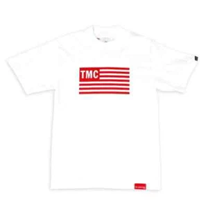 Men’s SMALL, The Marathon Clothing Flag Limited Edition T-shirt - WHITE/RED TMC - Picture 1 of 3