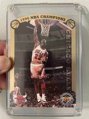 Michael Jordan 1996 Upper Deck Chicago Bulls "1996 NBA Champions" 1142/20000 - Image 1 of 2