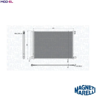 CONDENSER AIR CONDITIONING 350203101300 FOR MERCEDES-BENZ C-CLASS/T-Model CLS - Image 1 of 4