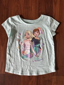 Jumping Beans Disney Girls Frozen 2 Character T-Shirt SZ 5T Mint - Picture 1 of 3