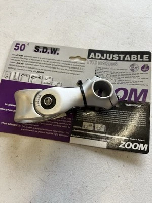 ZOOM S.D.W Adjustable STEM 1 1/8" threadless 25.4 100mm 0-50° - Image 1 of 4