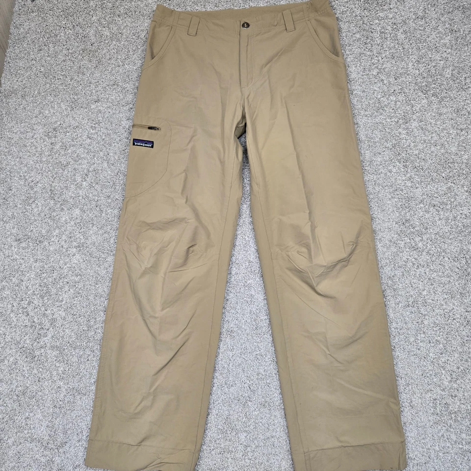 PANTALONES PATAGONIA ROCK GUIDE HOMBRE 34X32 BEIGE TOSTADO TECH CARGO LIGEROS Foto 1 de 4