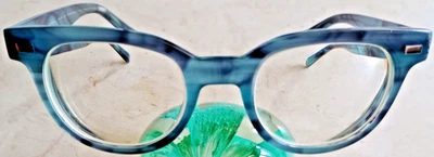 MARCOS DE GAFAS WARBY PARKER DUCKWORTH 340 JASPEADOS VERDE-AZUL 47*20*145 Foto 1 de 4