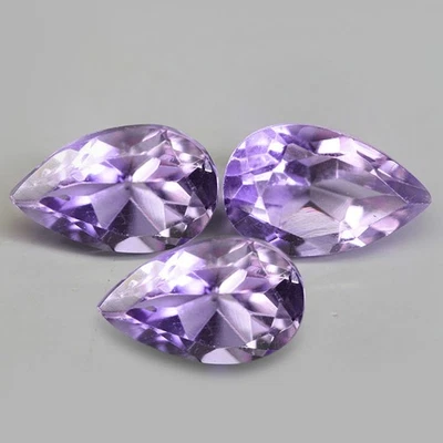 1.96Ct. Natural Gemstone Amethyst Purple Pear Facet Brazil Ravishing Color! - Image 1 of 4