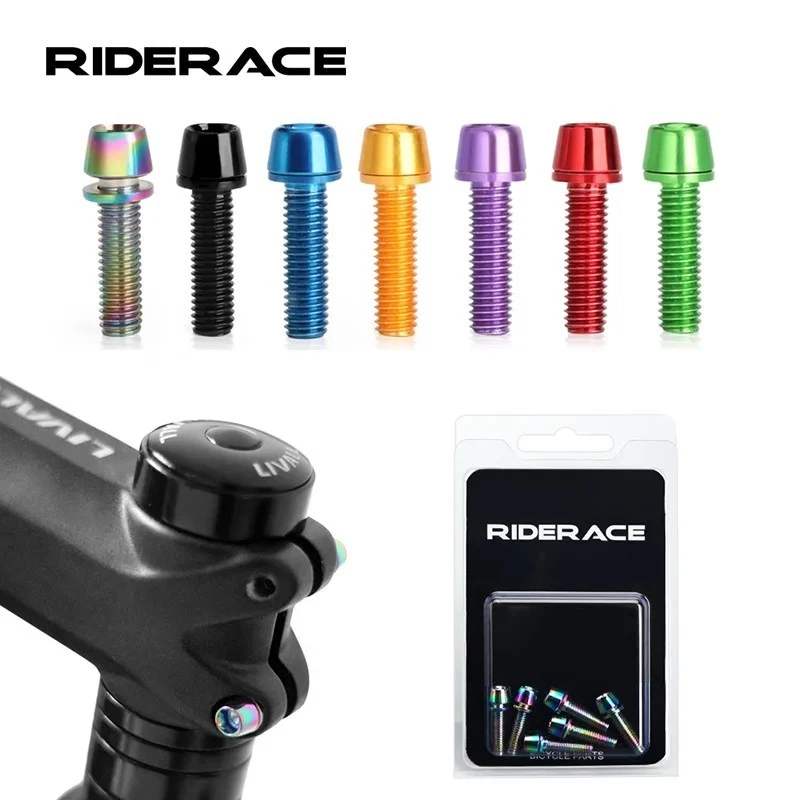 Bicycle Handle Bar Screw Titanium Colorful Plated M5*18mm Stainless Steel Bolts - Image 1 of 4