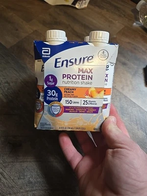 Batidos Ensure MAX Protein 11 oz, melocotón cremoso  Foto 1 de 4