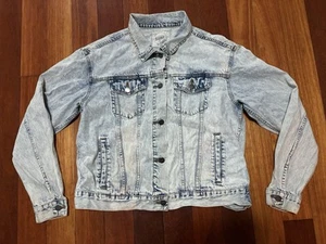 Denim Blue Acid Stone Wash RIPCURL Jacket Womens size L - Picture 1 of 10