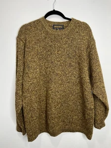 VTG Woolrich Sweater Women’s Large Brown Gold John Rich and Bros Wool Blend 90s - Picture 1 of 11
