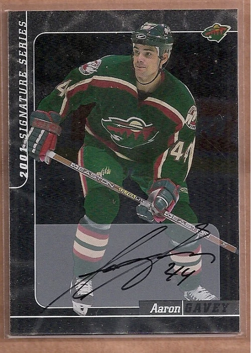2000-01 BAP Signature Series Autographs #185 Aaron Gavey Auto - Image 1 of 1