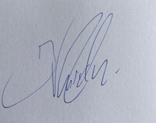 Hand signed white card of IVAN RAKITIC, BARCELONA  FC,  FOOTBALL autograph