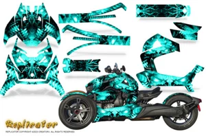 CAN-AM BRP RYKER 2019-2023 KIT DE GRÁFICOS CREATORX CALCOMANÍAS REPLICADOR VERDE AZULADO - Imagen 1 de 1