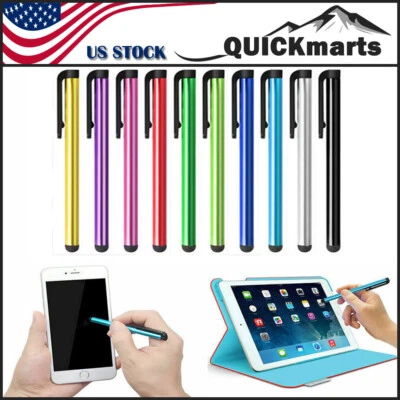 10pcs Capacitive Touch Screen Stylus Pen For iPad Air Mini iPhone Samsung Tablet - Image 1 of 4