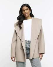 River Island Womens Brown Coat Size 10