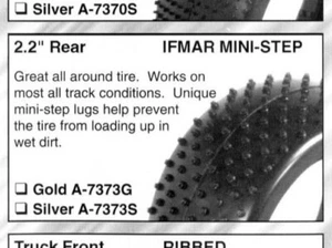 Team Losi A-7373 S 2wd 4wd REAR BUGGY 2.2 Ifmar Mini Step Pins Silver Vintage RC - Picture 1 of 6