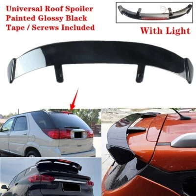 Universal Fit For Buick Rendezvous 02-07 Rear Roof Spoiler Wing Black With Light Foto 1 de 4
