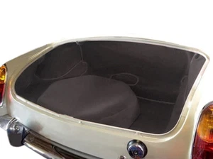 MGB Roadster 1962 -1980 Trunk (Boot) 11 Piece Carpet Set - Black  **Trunk Kit*** - Picture 1 of 3