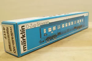 "Caja vacía HO Märklin 4117 embalaje original para ""vagón de asiento D-Zug de NS"" de 07. 1986 - Imagen 1 de 9