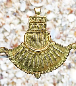 Pilgrim's Wallet Badge, Medieval Purse Replica Jewelry, 14th Century Talisman - Picture 1 of 9