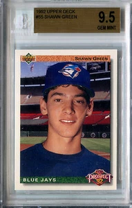 1992 Upper Deck SHAWN GREEN Toronto Blue Jays Rookie Rare SP RC Gem Mint BGS 9.5 - Picture 1 of 2