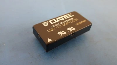 DC-DC CONVERTER, 12VDC 10Watt to 12VDC 750mA UWR-12/830-D12A, Murata Isolated - Image 1 of 4