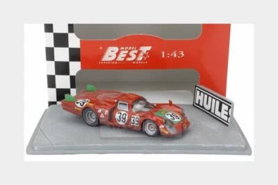 1:43 BEST Alfa Romeo Diorama T33.2 #39 24H Le Mans 1968 Giunti Galli BE9872-D - Immagine 1 di 2