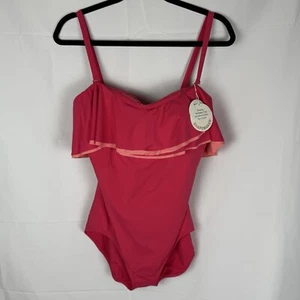 Contours by Coco Reef Swimsuit Shapemaker Padded Pink 14/38D NWT - Picture 1 of 11