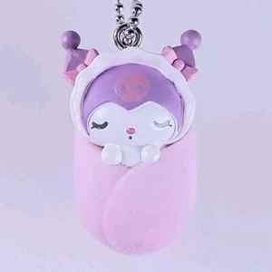 Kuromi Sanrio Characters Okurumi Swaddle Baby Mascot Mix! From Japan - Picture 1 of 6