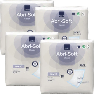 ABENA GMBH ABENA Abri Soft CLASSIC Betteinlagen 60 x 90cm - 4x25 (100) Stück