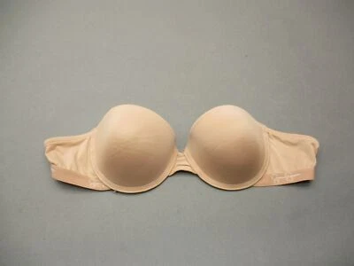 Sujetador Demi 36B Jessica Simpson Desnudo Con Aros Forrado Cierre Trasero Sin Tirantes 2H Foto 1 de 4