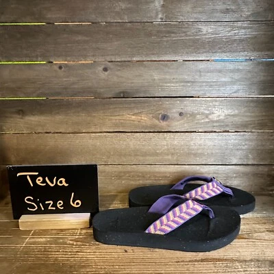 Nuevas sandalias chanclas Teva ReFlip púrpura talla 6 M nuevas sin etiquetas Foto 1 de 4