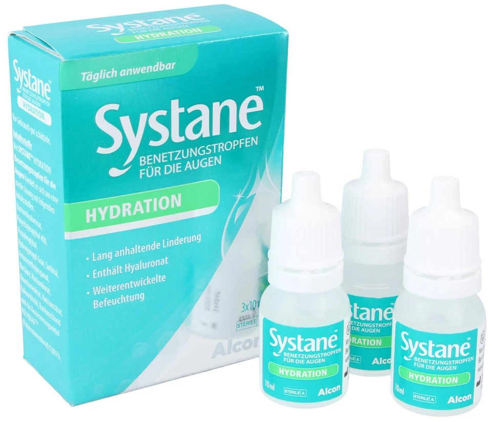 ALCON Systane HYDRATION 3x Augentropfen / Benetzungstropfen für den täglichen Gebrauch