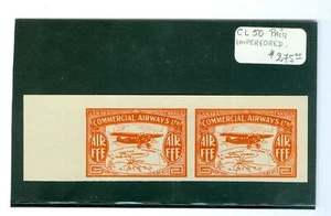 Estampillas canadienses: par imperforado; #CL-50, como nuevas-H.. Est: $385 - Imagen 1 de 2
