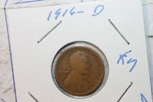 1916-d Lincoln Wheat Cent Low Mintage - Picture 1 of 3