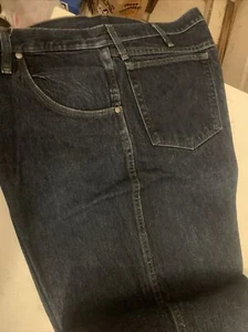 Wrangler 20X Style 22 Original Jean Tapered Leg Dark Wash Cotton 40x36 Starched - Picture 1 of 8