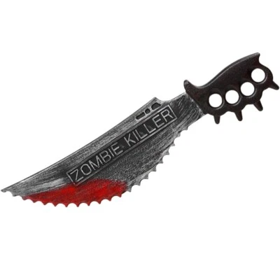 20" Realista Plástico Espeluznante SIERRA SANGRIENTA ASESINO DE ZOMBIES Disfraz Casa Embrujada Utilería Foto 1 de 4