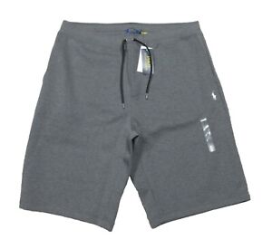 Polo Ralph Lauren Big & Tall Men's Grey Solid Double Knit Shorts