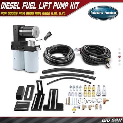 Sistema de bomba de elevación de combustible diésel para Dodge Ram 2500 Ram 3500 5,9 L 6,7 L diésel 100 gph Foto 1 de 4