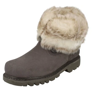 Botas al tobillo informales de invierno Caterpillar para dama de piel con moretones - Imagen 1 de 10