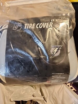 Cubierta de neumático Tampa Bay Lightning NHL en vinilo negro Foto 1 de 2