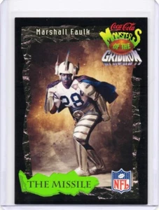 1994 Classic Pro Line Live Coca Cola Monsters of the Gridiron Marshall Faulk #13 - Picture 1 of 2